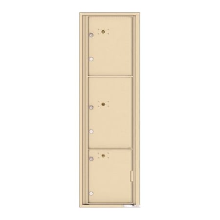 Florence Mfg Co Florence Versatile 4C Horizontal Mailbox 4C16S-3P, 56-1/2"H, 3 Parcel, Front Loading, Beige, USPS 4C16S-3PSD